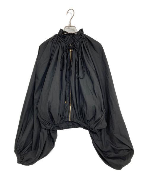 patou（パトゥ）Patou (パトゥ) オーガニックコットン混紡ボンバー ブラック サイズ:34の古着・服飾アイテム