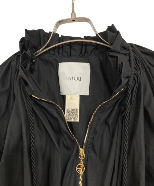 patou（パトゥ）Patou (パトゥ) オーガニックコットン混紡ボンバー ブラック サイズ:34の古着・服飾アイテム