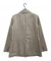 Audrey and John Wad (オードリーアンドジョンワッド) ラメ糸ツイルピークドラペルジャケット ベージュ サイズ:M 未使用品：9000円