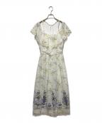 SECRET HONEY×DISNEYシークレットハニー×ディズニー）の古着「フラワーマキシワンピース」｜イエロー