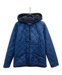 LAVENHAM（ラベンハム）の古着「フーデッドキルティングジャケット」｜ネイビー