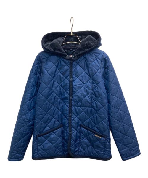 LAVENHAM（ラベンハム）LAVENHAM (ラベンハム) フーデッドキルティングジャケット ネイビー サイズ:M(US8)の古着・服飾アイテム