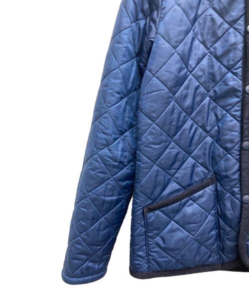 LAVENHAM（ラベンハム）LAVENHAM (ラベンハム) フーデッドキルティングジャケット ネイビー サイズ:M(US8)の古着・服飾アイテム