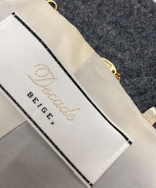 Decade BEIGE（ディケイドベイジ）DECADE BEIGE (ディケイドベイジ) CORBYノーカラージャケット グレー サイズ:30の古着・服飾アイテム