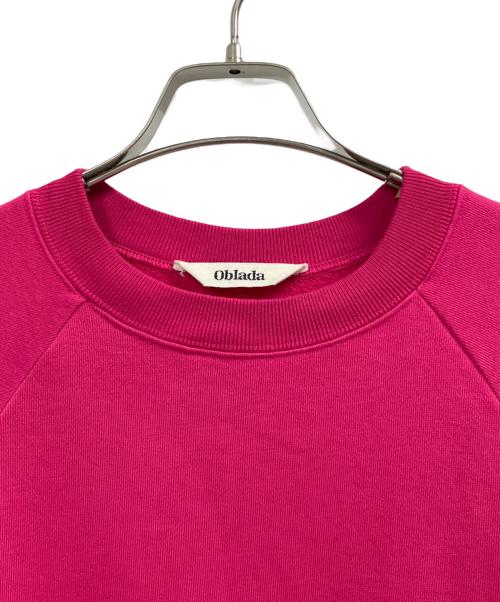 Oblada（オブラダ）Oblada (オブラダ) コンパクトスウェット ピンク サイズ:FREEの古着・服飾アイテム