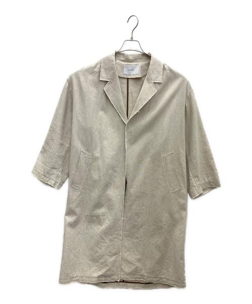 FRAMeWORK（フレームワーク）FRAMeWORK (フレームワーク) 綿麻プレーンコート ベージュ サイズ:36の古着・服飾アイテム