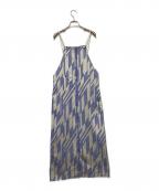 Adam et Ropeアダム エ ロペ）の古着「ジャガードキャミワンピース」｜ブルー