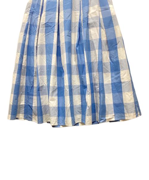 SEVEN TEN by MIHO KAWAHITO（セブン テン バイ ミホ カワヒト）SEVEN TEN by MIHO KAWAHITO (セブン テン バイ ミホ カワヒト) ハイウエストスカート スカイブルー サイズ:Sの古着・服飾アイテム