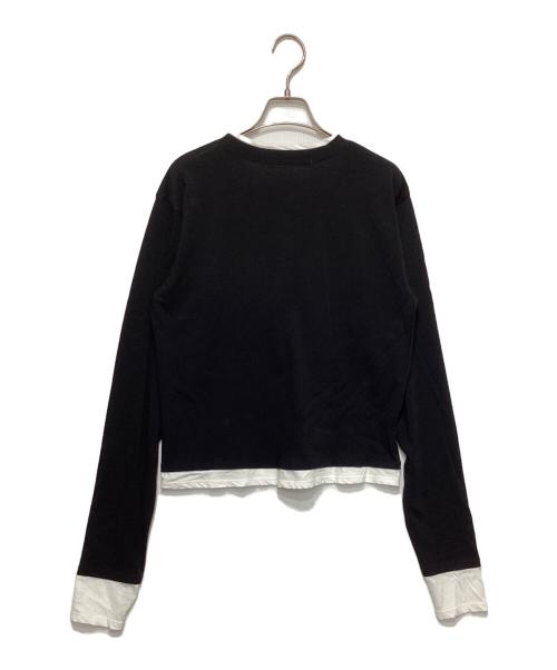 FRAMeWORK（フレームワーク）FRAMeWORK (フレームワーク) レイヤードライクTシャツ ブラック サイズ:表記無しの古着・服飾アイテム