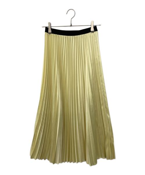 08sircus（ゼロエイトサーカス）08sircus (ゼロエイトサーカス) サテンプリーツスカート イエロー サイズ:SIZE 1の古着・服飾アイテム
