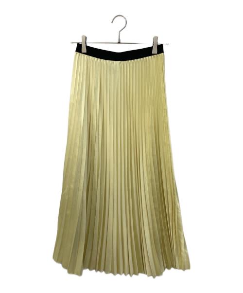 08sircus（ゼロエイトサーカス）08sircus (ゼロエイトサーカス) サテンプリーツスカート イエロー サイズ:SIZE 1の古着・服飾アイテム