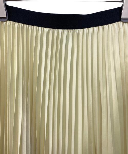 08sircus（ゼロエイトサーカス）08sircus (ゼロエイトサーカス) サテンプリーツスカート イエロー サイズ:SIZE 1の古着・服飾アイテム