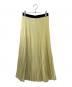 08sircus (ゼロエイトサーカス) サテンプリーツスカート イエロー サイズ:SIZE 1：4000円