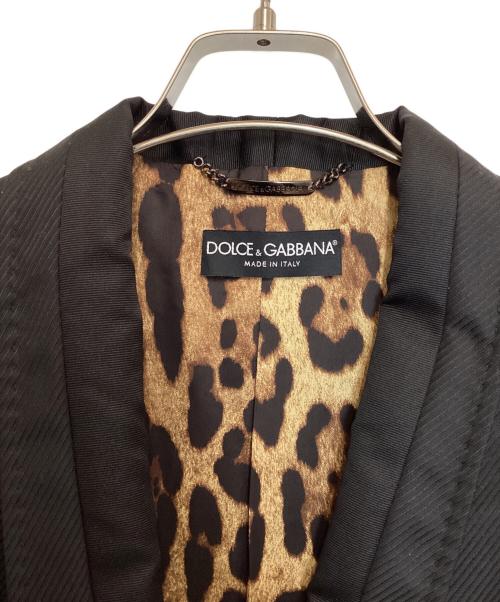 DOLCE & GABBANA（ドルチェ＆ガッバーナ）DOLCE & GABBANA (ドルチェ＆ガッバーナ) ウールシルク1Bジャケット ブラック サイズ:40の古着・服飾アイテム