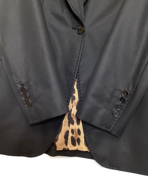 DOLCE & GABBANA（ドルチェ＆ガッバーナ）DOLCE & GABBANA (ドルチェ＆ガッバーナ) ウールシルク1Bジャケット ブラック サイズ:40の古着・服飾アイテム