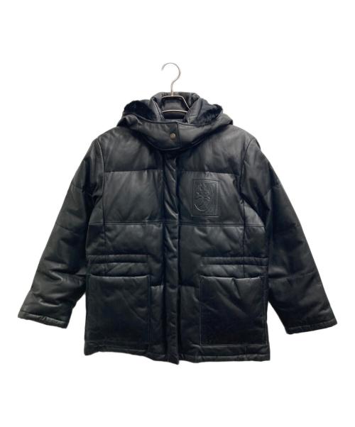 CASTELBAJAC（カステルバジャック）CASTELBAJAC (カステルバジャック) レザーダウンジャケット ブラック サイズ:1の古着・服飾アイテム