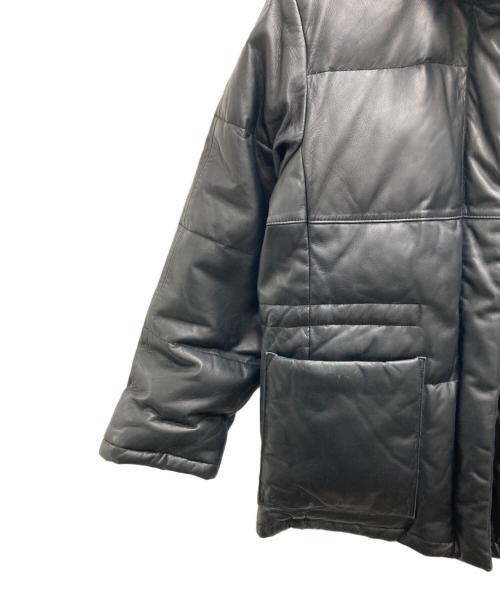 CASTELBAJAC（カステルバジャック）CASTELBAJAC (カステルバジャック) レザーダウンジャケット ブラック サイズ:1の古着・服飾アイテム