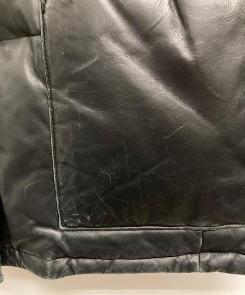 CASTELBAJAC（カステルバジャック）CASTELBAJAC (カステルバジャック) レザーダウンジャケット ブラック サイズ:1の古着・服飾アイテム