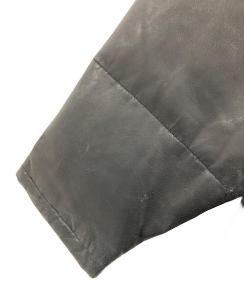 CASTELBAJAC（カステルバジャック）CASTELBAJAC (カステルバジャック) レザーダウンジャケット ブラック サイズ:1の古着・服飾アイテム