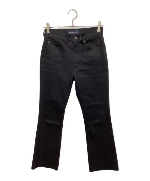 MADISON BLUE（マディソンブルー）MADISON BLUE (マディソンブルー) HEM CUT SLIM FLARE DENIM/スリムフレアデニム ブラック サイズ:XSの古着・服飾アイテム