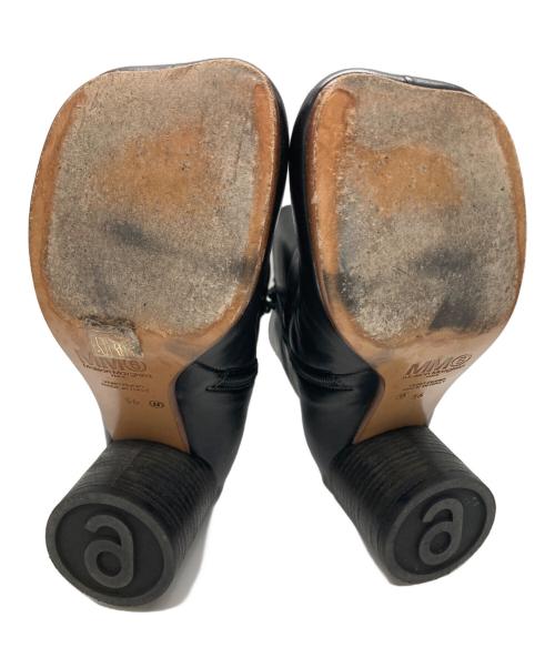 MM6 Maison Margiela（エムエムシックスメゾンマルジェラ）MM6 Maison Margiela (エムエムシックスメゾンマルジェラ) サイドジップショートブーツ ブラック サイズ:36の古着・服飾アイテム