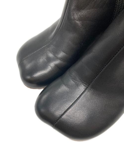 MM6 Maison Margiela（エムエムシックスメゾンマルジェラ）MM6 Maison Margiela (エムエムシックスメゾンマルジェラ) サイドジップショートブーツ ブラック サイズ:36の古着・服飾アイテム