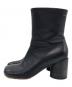 MM6 Maison Margiela (エムエムシックスメゾンマルジェラ) サイドジップショートブーツ ブラック サイズ:36：20000円