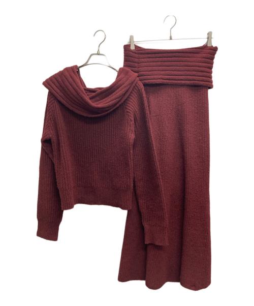 MICHI（ミチ）MICHI (ミチ) SLY (スライ) コラボニットセットアップ ボルドー サイズ:Freeの古着・服飾アイテム