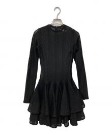 GIANA（ジアナ）の古着「XANADU クロシェミニドレス」｜ブラック