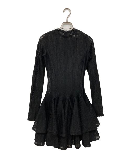 GIANA（ジアナ）GIANA (ジアナ) XANADU クロシェミニドレス ブラック サイズ:Sの古着・服飾アイテム