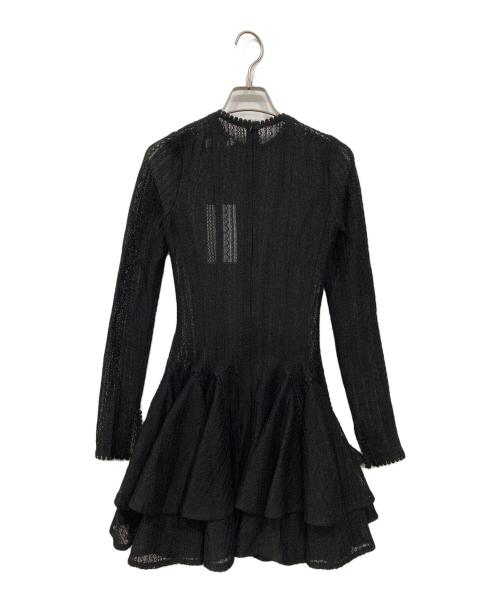 GIANA（ジアナ）GIANA (ジアナ) XANADU クロシェミニドレス ブラック サイズ:Sの古着・服飾アイテム
