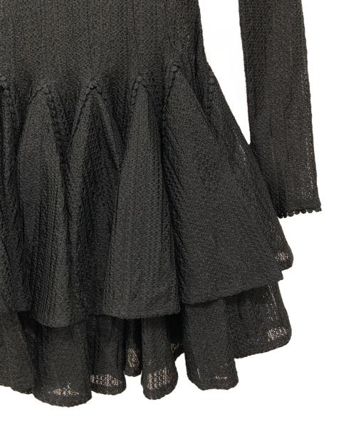 GIANA（ジアナ）GIANA (ジアナ) XANADU クロシェミニドレス ブラック サイズ:Sの古着・服飾アイテム