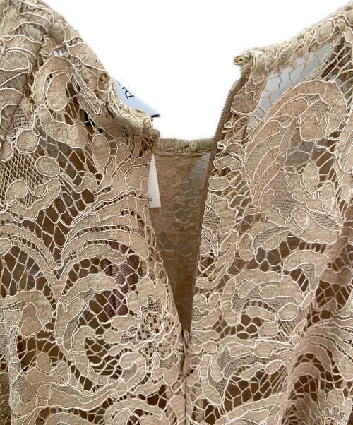 patou（パトゥ）patou (パトゥ) フローラルレース マキシドレス ベージュ サイズ:36の古着・服飾アイテム