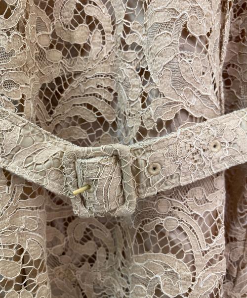 patou（パトゥ）patou (パトゥ) フローラルレース マキシドレス ベージュ サイズ:36の古着・服飾アイテム