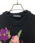 中古・古着 DOLCE & GABBANA (ドルチェ＆ガッバーナ) フローラルニット ブラック サイズ:40：30000円
