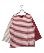 Le minor×TOMORROW LANDルミノア×トゥモローランド）の古着「別注クレイジーパターン ビッグバスクシャツ」｜ピンク