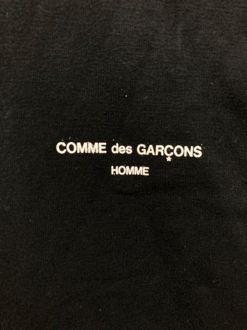 COMME des GARCONS HOMME（コムデギャルソン オム）COMME des GARCONS HOMME (コムデギャルソン オム) 綿天竺ロゴプリントTシャツ ネイビー サイズ:Mの古着・服飾アイテム