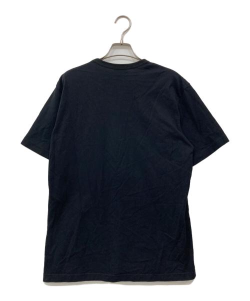 COMME des GARCONS HOMME（コムデギャルソン オム）COMME des GARCONS HOMME (コムデギャルソン オム) 綿天竺ロゴプリントTシャツ ネイビー サイズ:Mの古着・服飾アイテム