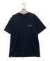 COMME des GARCONS HOMME（コムデギャルソン オム）の古着「綿天竺ロゴプリントTシャツ」｜ネイビー