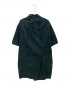 KAPITALキャピタル）の古着「ノーカラーコート」｜グリーン