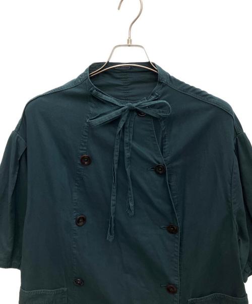 KAPITAL（キャピタル）KAPITAL (キャピタル) ノーカラーコート グリーン サイズ:XSの古着・服飾アイテム