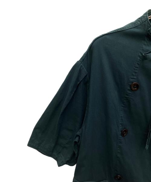 KAPITAL（キャピタル）KAPITAL (キャピタル) ノーカラーコート グリーン サイズ:XSの古着・服飾アイテム