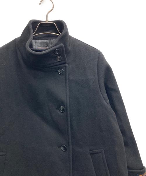 JOURNAL STANDARD relume（ジャーナルスタンダード レリューム）JOURNAL STANDARD relume (ジャーナルスタンダード レリューム) スーパーファインビーバーSTANDコート ブラック サイズ:36の古着・服飾アイテム