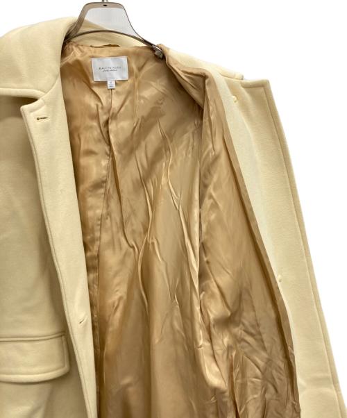 BEAUTY&YOUTH（ビューティーアンドユース）BEAUTY&YOUTH (ビューティーアンドユース) メルトンステンカラーベルトロングコート イエロー サイズ:Sの古着・服飾アイテム