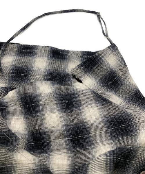 MAISON SPECIAL（メゾンスペシャル）MAISON SPECIAL (メゾンスペシャル) Button Slit Checkered Camisole Maxidresses ブラック サイズ:36の古着・服飾アイテム