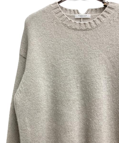 MACPHEE（マカフィー）MACPHEE (マカフィー) ラムカシミヤ クルーネックプルオーバー ベージュ サイズ:Sの古着・服飾アイテム