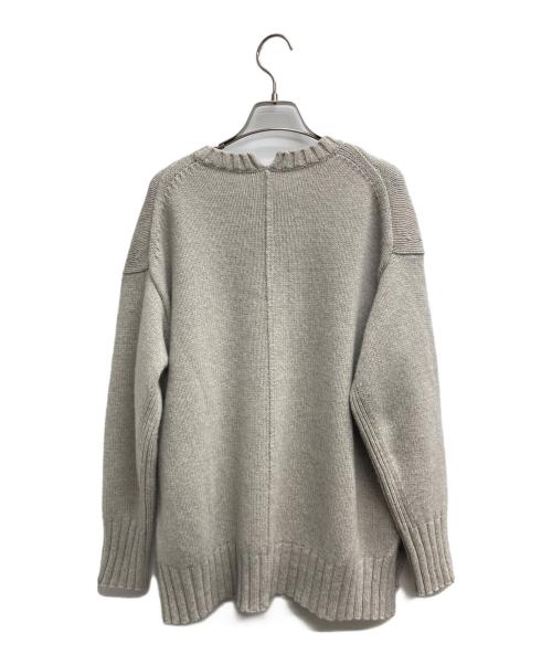 MACPHEE（マカフィー）MACPHEE (マカフィー) ラムカシミヤ クルーネックプルオーバー ベージュ サイズ:Sの古着・服飾アイテム