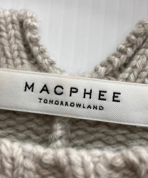 MACPHEE（マカフィー）MACPHEE (マカフィー) ラムカシミヤ クルーネックプルオーバー ベージュ サイズ:Sの古着・服飾アイテム