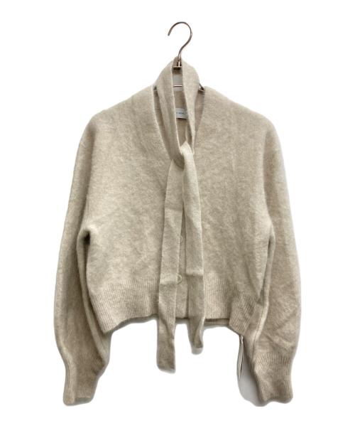 Adam et Rope（アダム エ ロペ）Adam et Rope (アダム エ ロペ) ファーニットカーディガン ベージュ サイズ:F 未使用品の古着・服飾アイテム