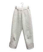 rosy monsterロージーモンスター）の古着「フラワーキルティングパンツ」｜ホワイト